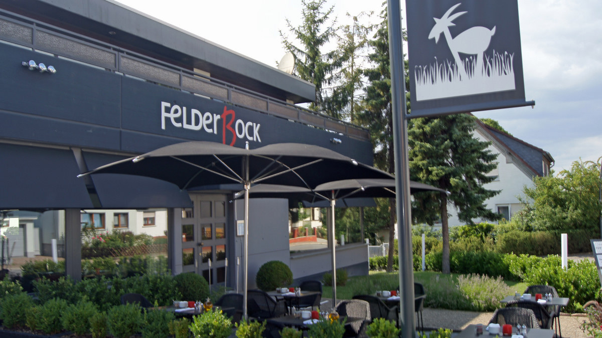Das Hotel-Restaurant Felderbock in Nußloch – Terrasse